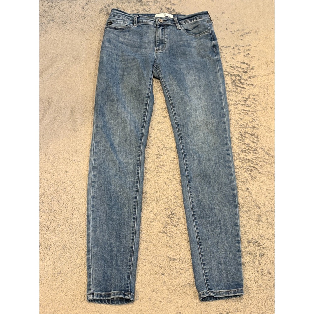KanCan Jeans Womens 7 Medium Wash Blue Denim High Rise Skinny Style #KC11214CHD